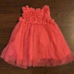 Baby Gap girls coral pink dress!
